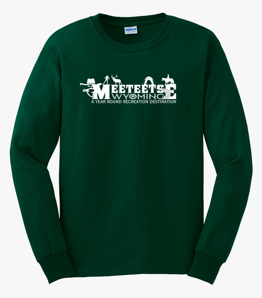 Meeteetse Forest Green Long Sleeve T-shirt - Long-sleeved T-shirt, HD Png Download, Free Download