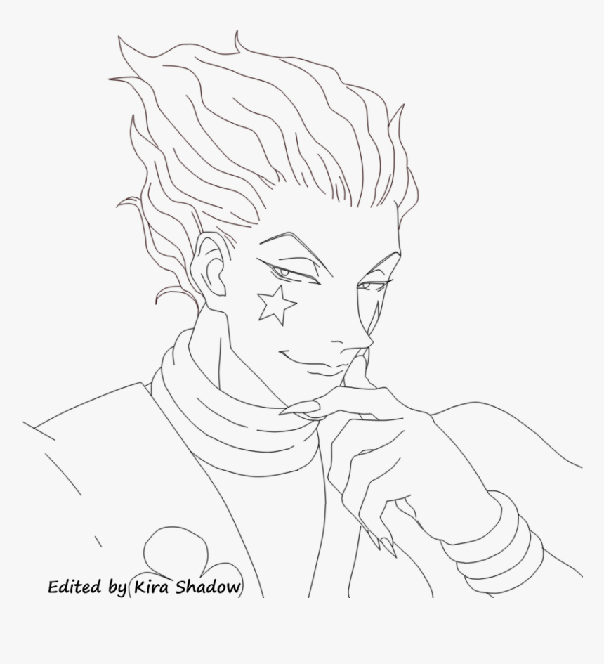 Hisoka Drawing Face - Hunter Hisoka Hisoka Black And White, HD Png Download, Free Download
