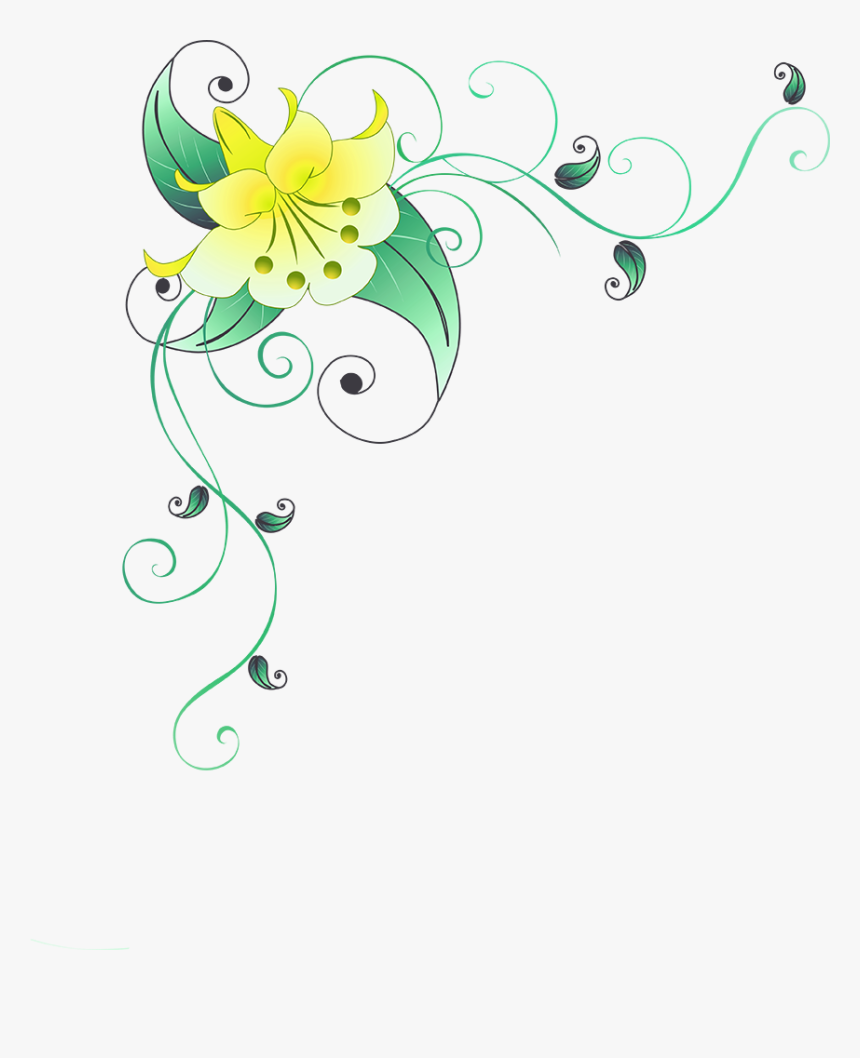 Thumb Image - Flower Corner Design Paper, HD Png Download, Free Download