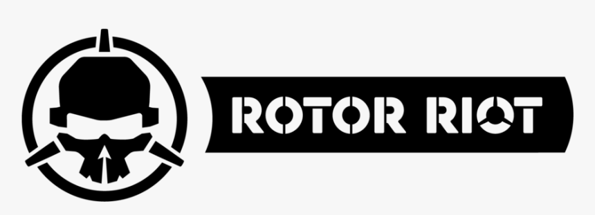 Rotorriot Logo Sidetext Blk - Rotor Riot Logo, HD Png Download, Free Download