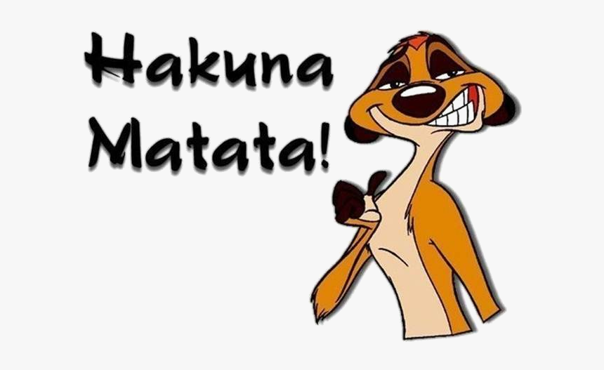 Timon Puppy Pumbaa Meerkat Hakuna Matata - Hakuna Matata, HD Png Download, Free Download