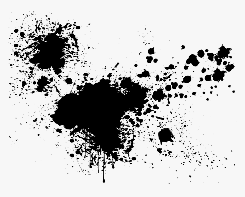 Transparent Black Paint Splash, HD Png Download, Free Download