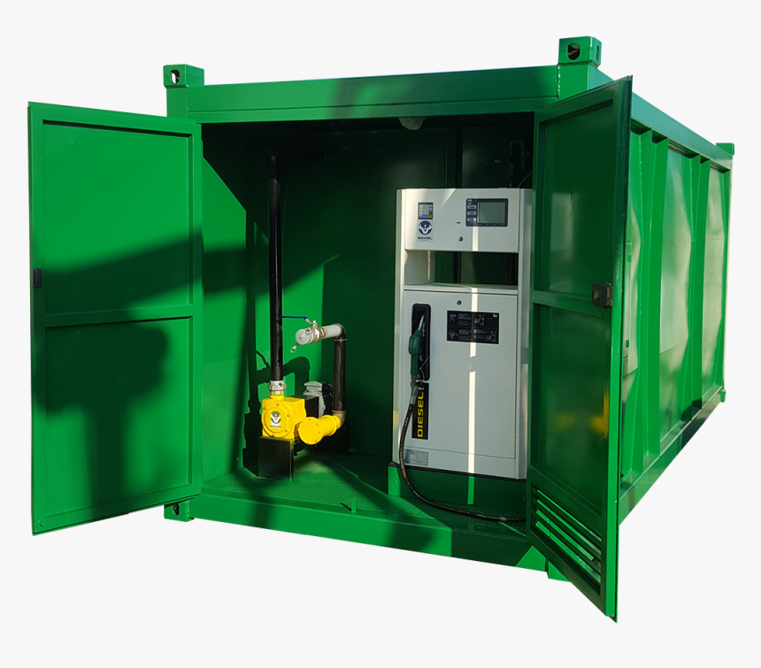 20ft Mobile Station Single Tank - Container Fuel Station, HD Png Download, Free Download