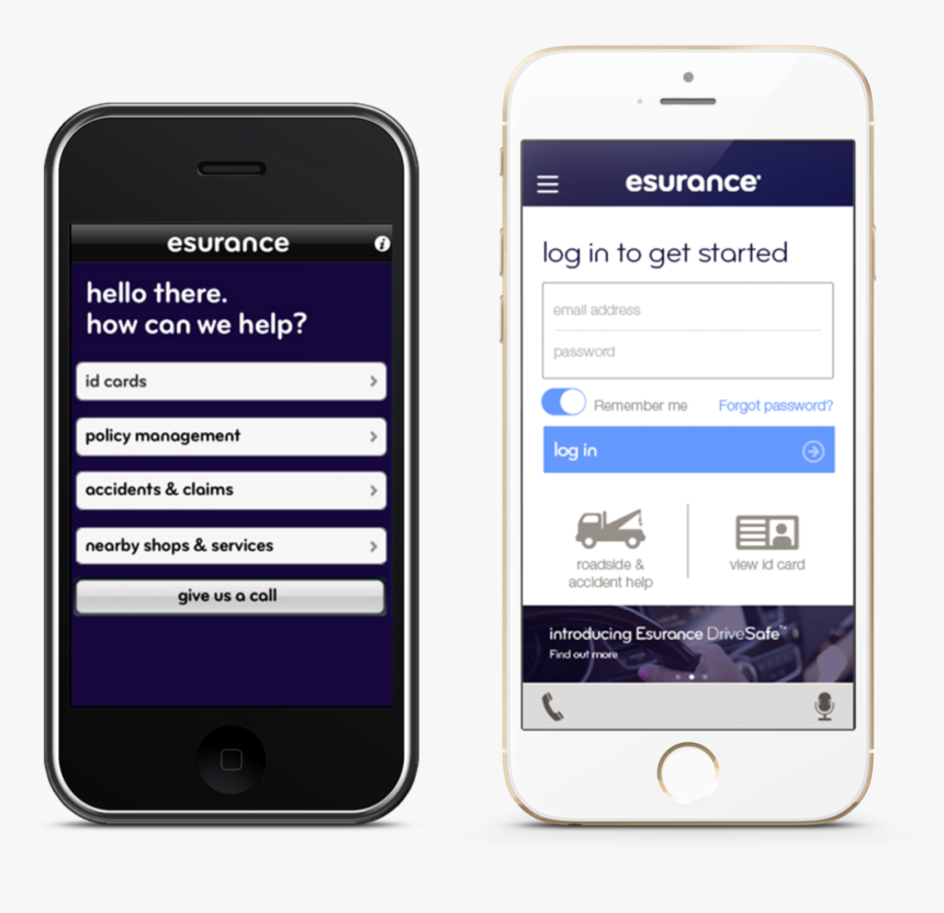 Esurance Ios Before After - Iphone, HD Png Download, Free Download
