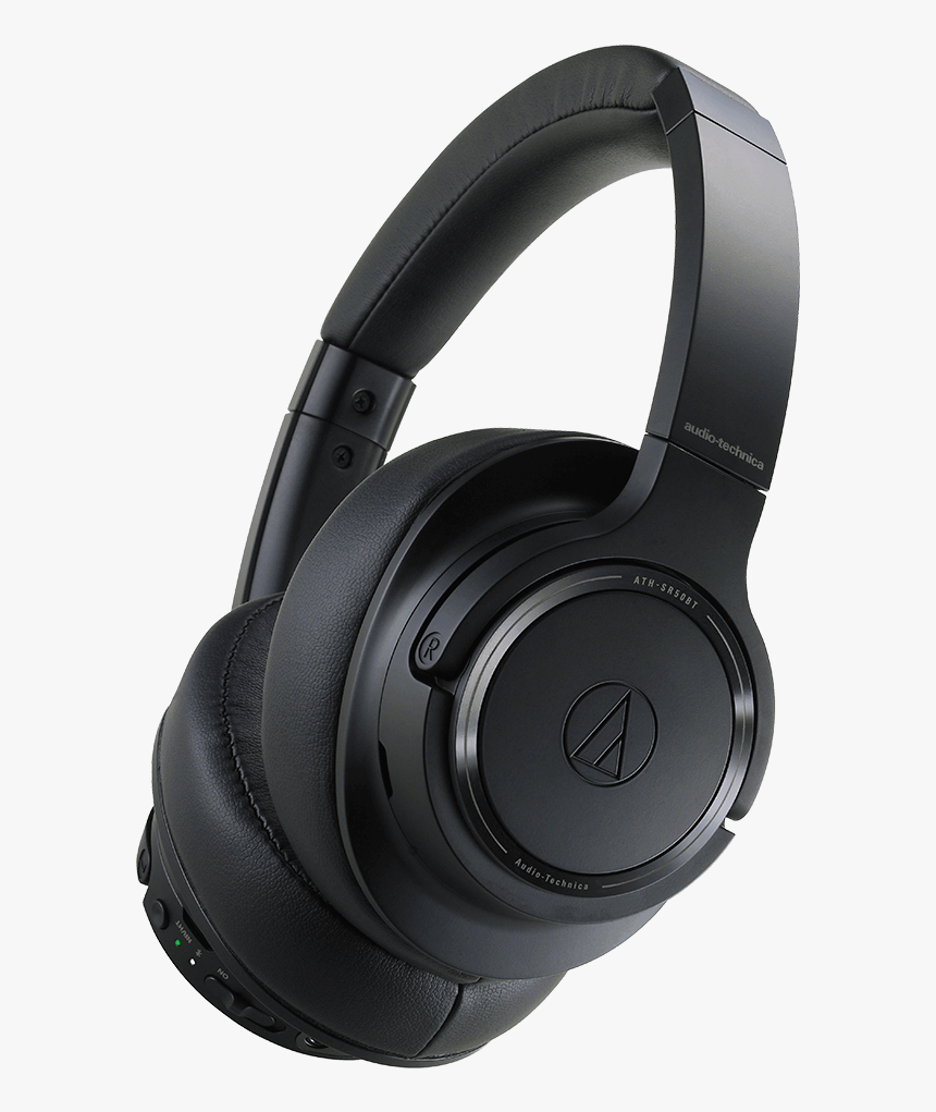 Audio Technica Ath Sr50bt Headphones - Audio Technica Ath Sr50bt Wireless Over Ear Headphones, HD Png Download, Free Download