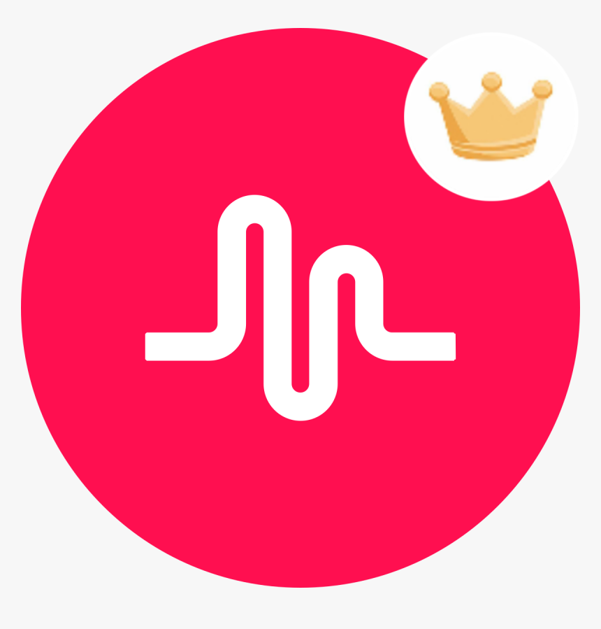 #musically #tiktok Musical - Musically Logo With A Crown, HD Png Download, Free Download