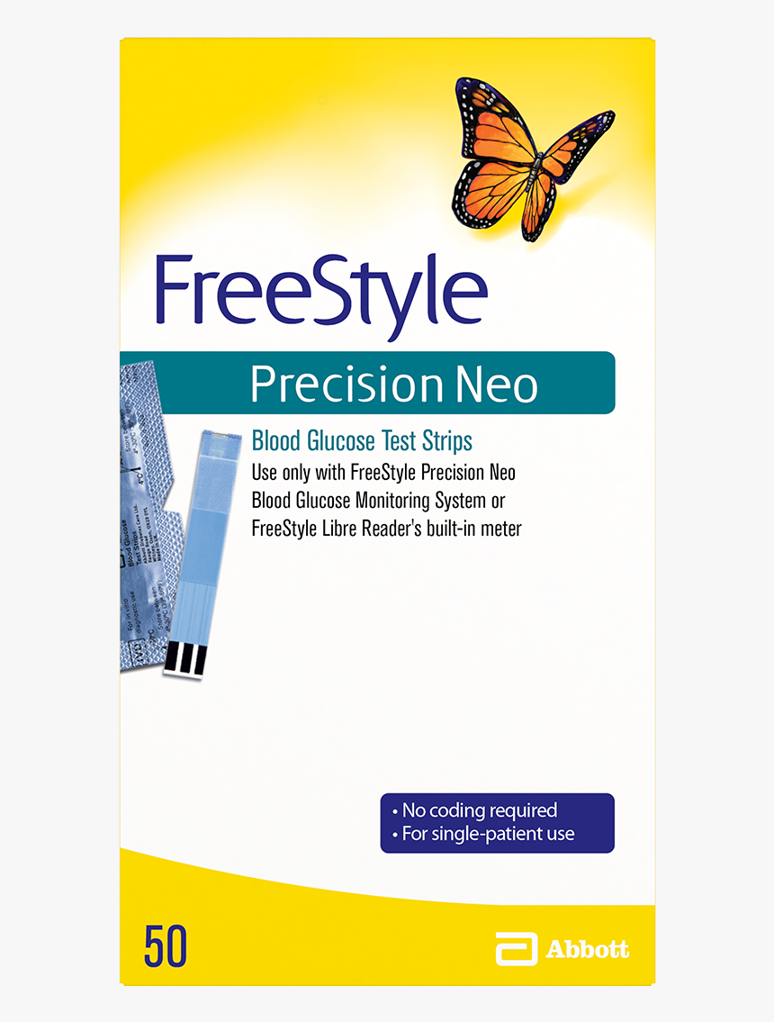Freestyle Precision Neo Blood Glucose Test Strips, - Freestyle Libre Test Strips, HD Png Download, Free Download