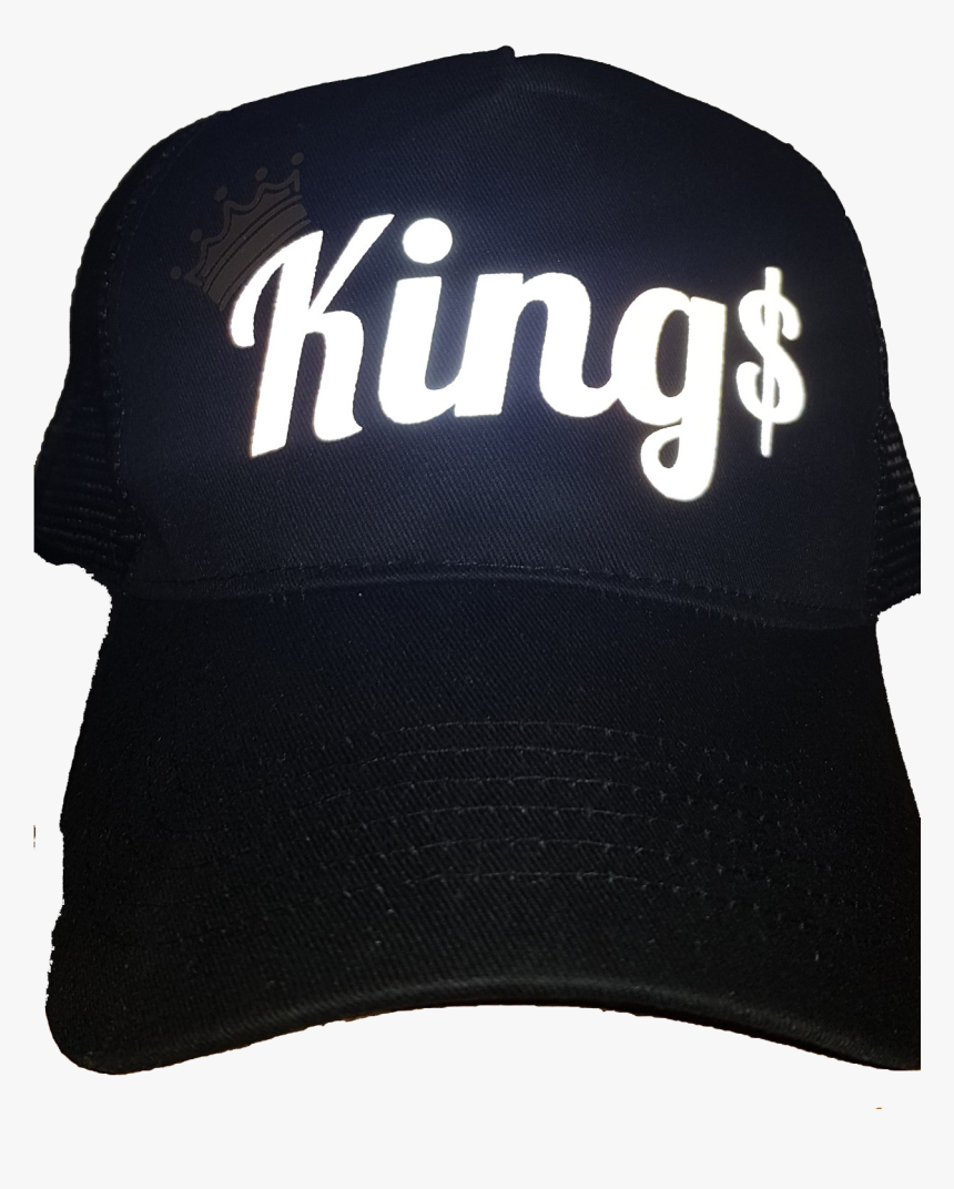 Image Of Black Reflective King$/queen$ Trucker Hat - Baseball Cap, HD Png Download, Free Download