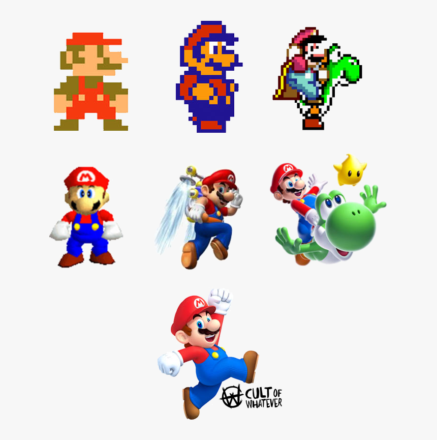 Transparent Mario Fireball Png - History Of Mario 2d, Png Download, Free Download