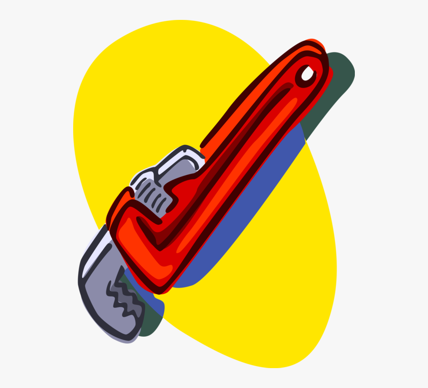 Vector Illustration Of Monkey Wrench Pipe Wrench Or, HD Png Download, Free Download