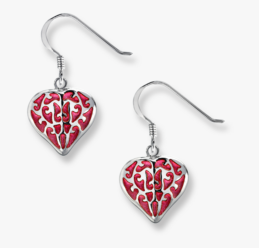 Nicole Barr Designs Sterling Silver Heart Earrings - Earrings, HD Png Download, Free Download