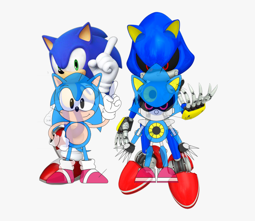 Mcsonicmetalcomp - Metal Sonic, HD Png Download, Free Download