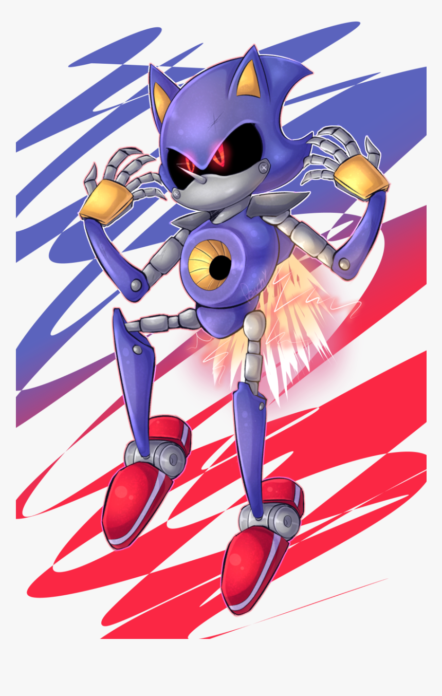 “i Love Metal Sonic - Cartoon, HD Png Download, Free Download