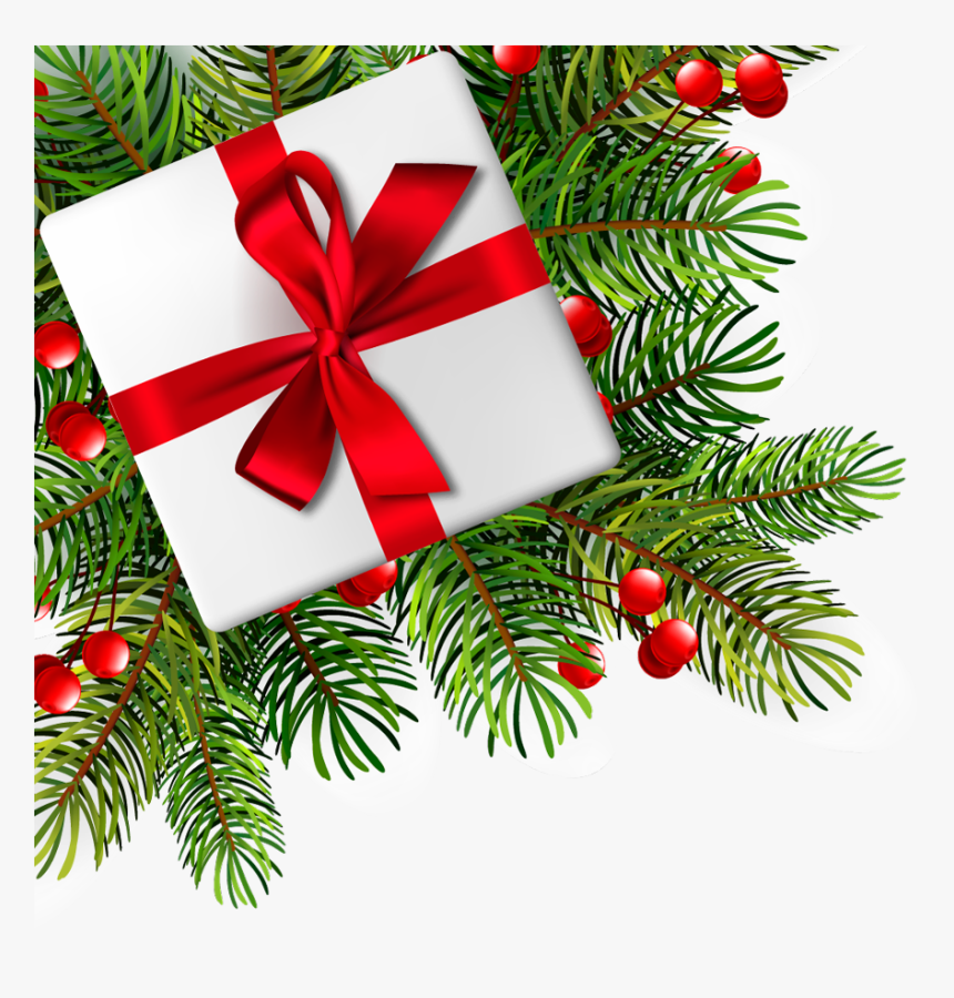 #ftestickers #christmas #gift #tree #corner #border - Merry Christmas Vector Png, Transparent Png, Free Download