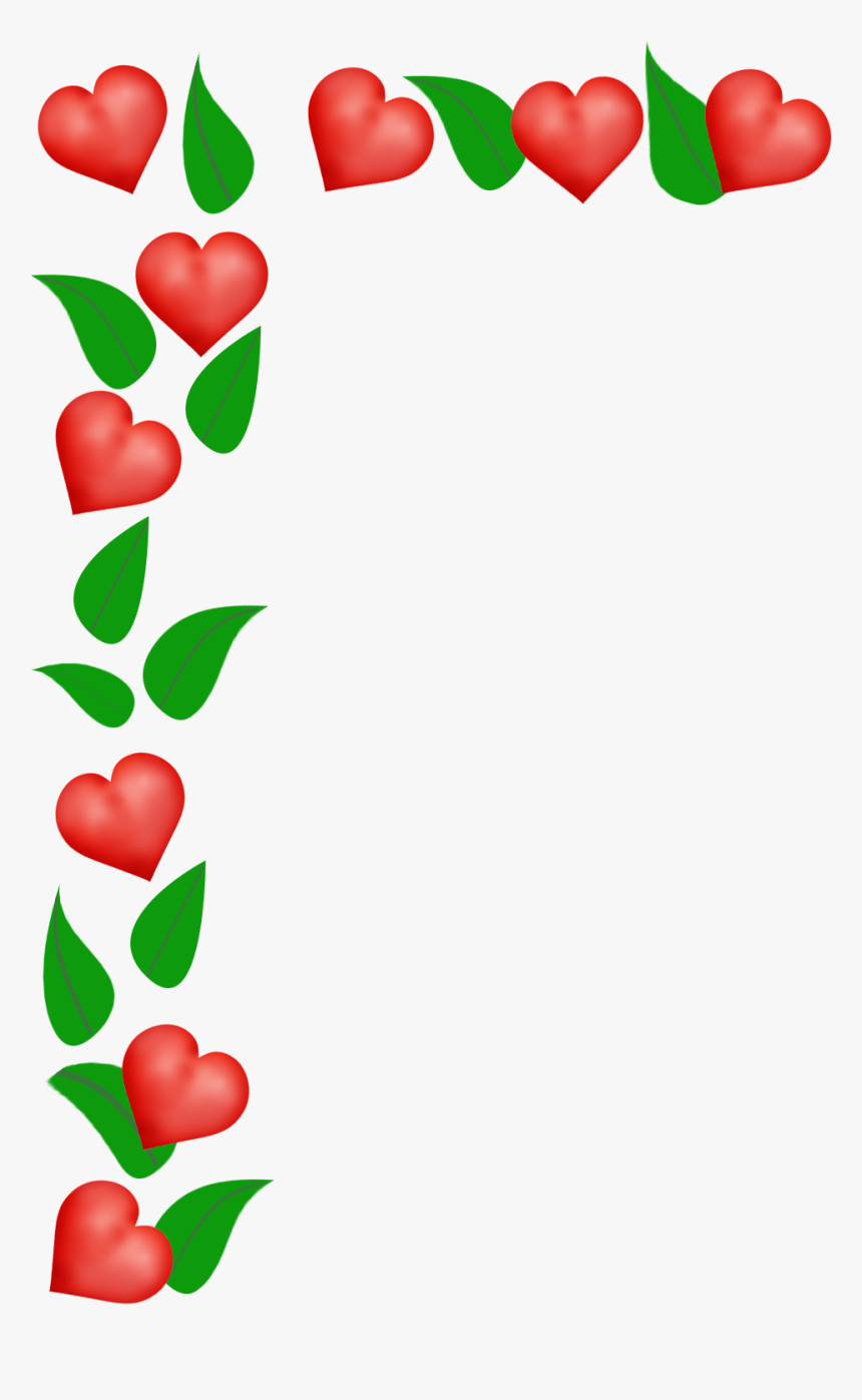 Hearts And Leaves For Valentines Day Frame, HD Png Download, Free Download