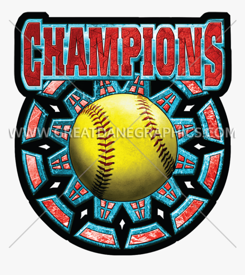 Champions Production Ready Artwork - Softball Champion Clipart, HD Png Download, Free Download