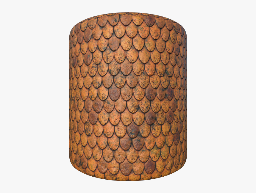 Fish Scale Roof Tile Texture, Seamless And Tileable - Circle, HD Png Download, Free Download