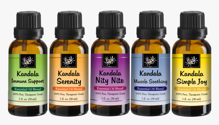 Kandala Essential Oil Blends - Glass Bottle, HD Png Download, Free Download