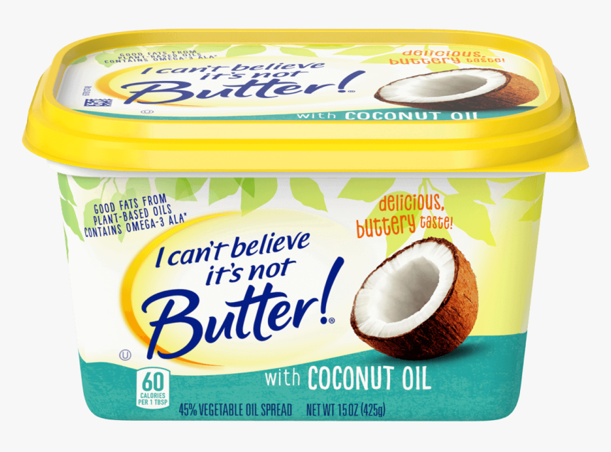 Cant Believe Its Not Butter Coconut Oil, HD Png Download, Free Download