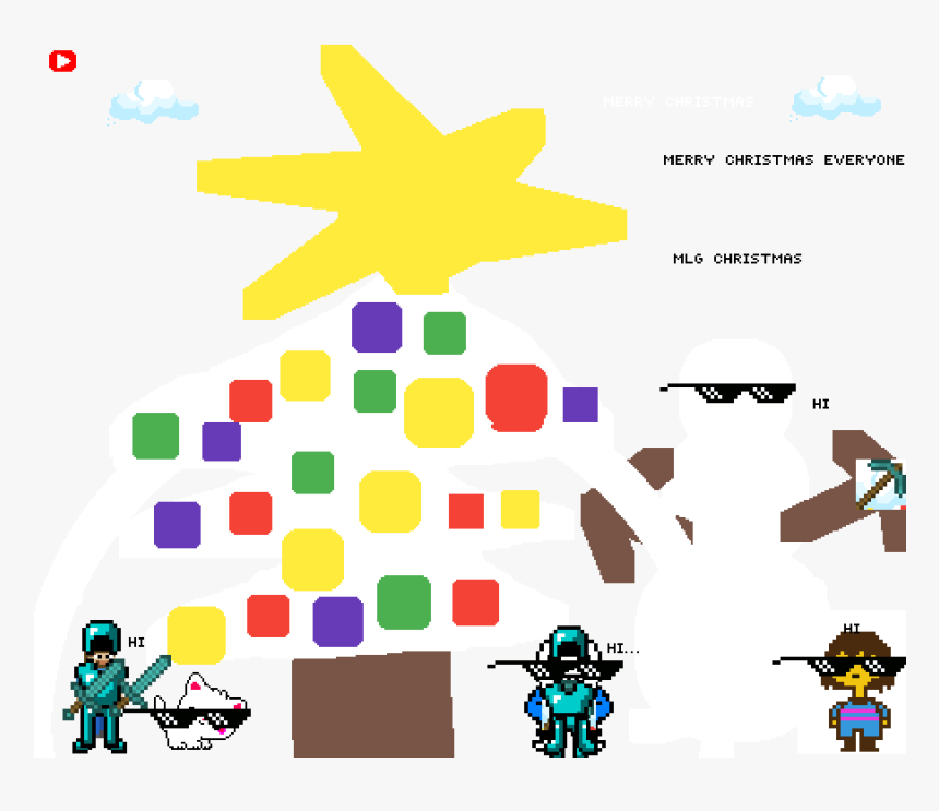 Pixilart Mlg Christmas By Anonymous , Png Download, Transparent Png, Free Download