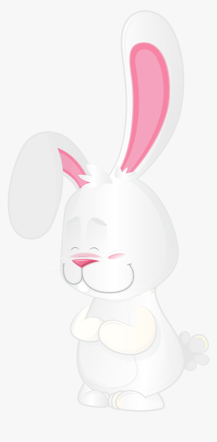Cute White Bunny Clipart, HD Png Download, Free Download
