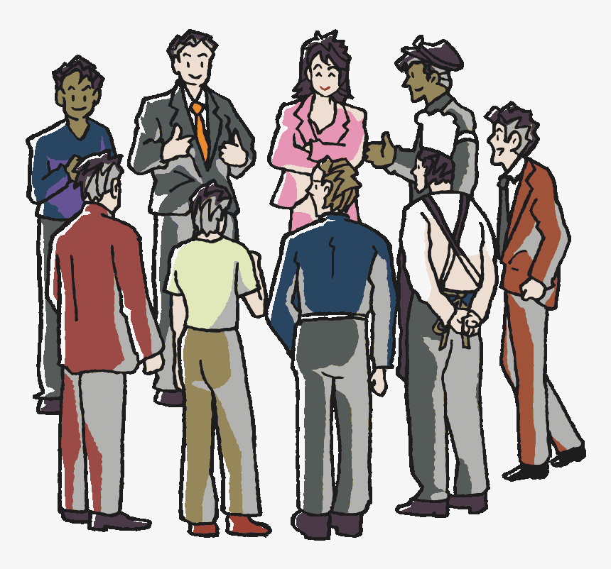 Input Diverse Group Discussion , Png Download - Cartoon, Transparent Png, Free Download