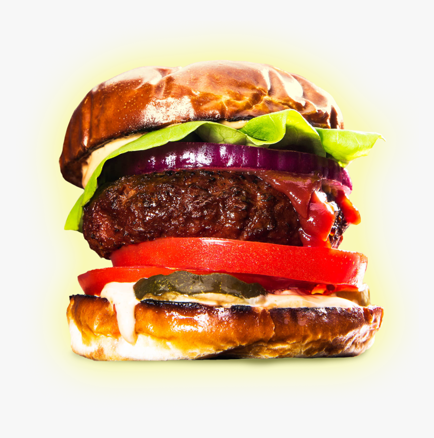 Veggie Burger Clipart Meat Food - Tgi Fridays Impossible Burger, HD Png Download, Free Download