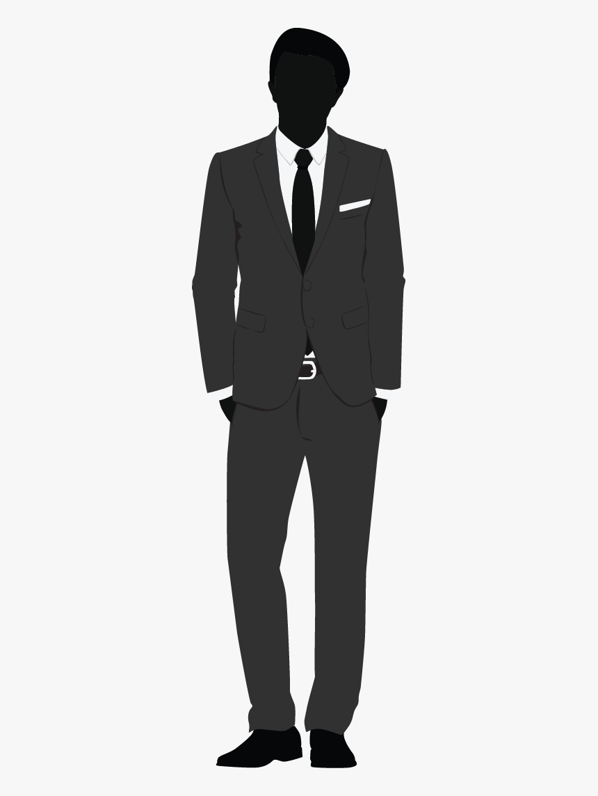 Business Man Silhouette - Man In Tux Silhouette, HD Png Download, Free Download