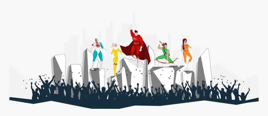 Super Heroes - Illustration, HD Png Download, Free Download