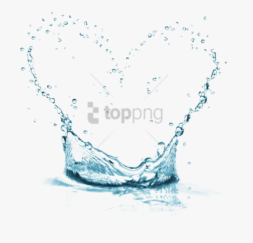 Free Png Water Effect Png Png Image With Transparent - Heart Water Splash Png, Png Download, Free Download