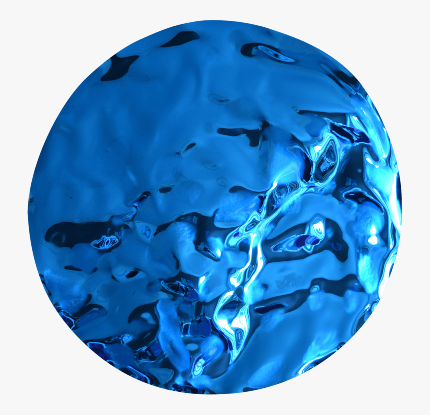 Water Effect In Blue 115 Cm Anna Sidi-yacoub - Sphere, HD Png Download, Free Download