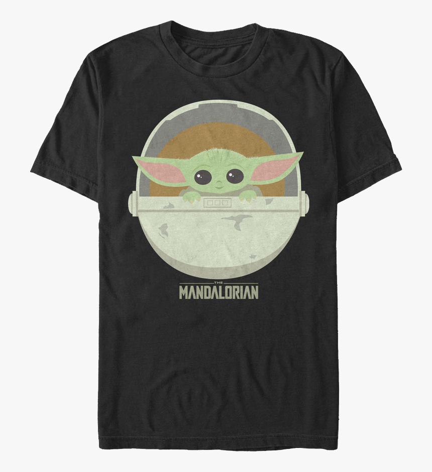 Star Wars The Mandalorian The Child Illustration T-shirt - Mandalorian The Child Shirt, HD Png Download, Free Download