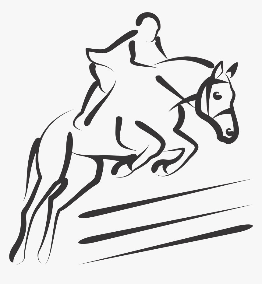 Horse Jumping Silhouette Png Png Download Show Jumping Horse Silhouette Transparent Png Kindpng