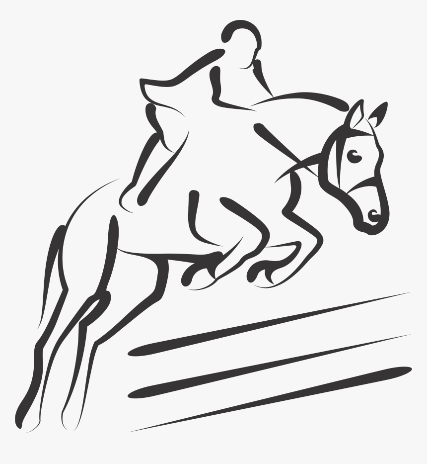 Horse Jumping Silhouette Png , Png Download - Show Jumping Horse Silhouette, Transparent Png, Free Download