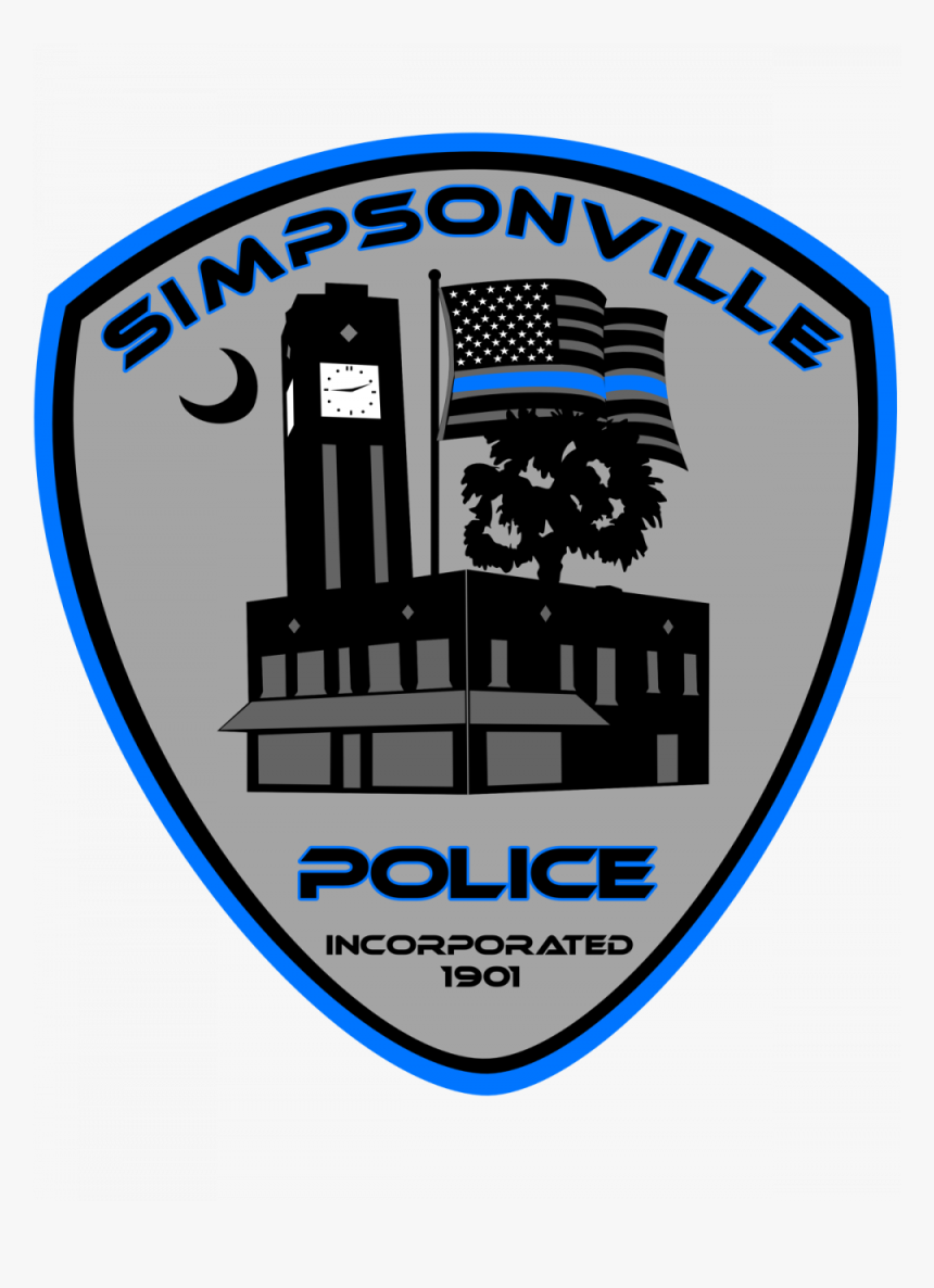 Simpsonville Police Patch - Simpsonville Sc Police Patch, HD Png Download, Free Download