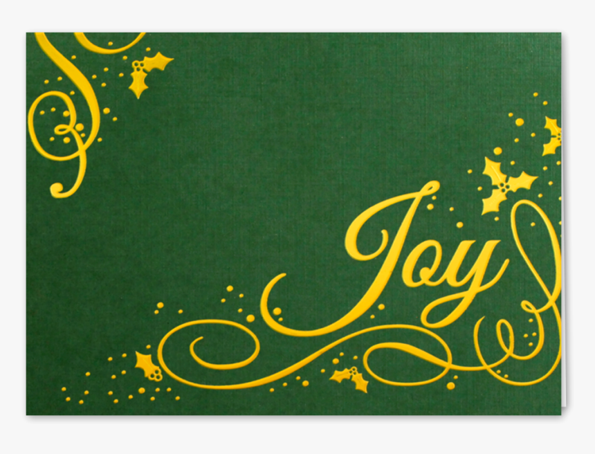 Picture Of Holly Berry Joy Greeting Card - Calligraphy, HD Png Download, Free Download