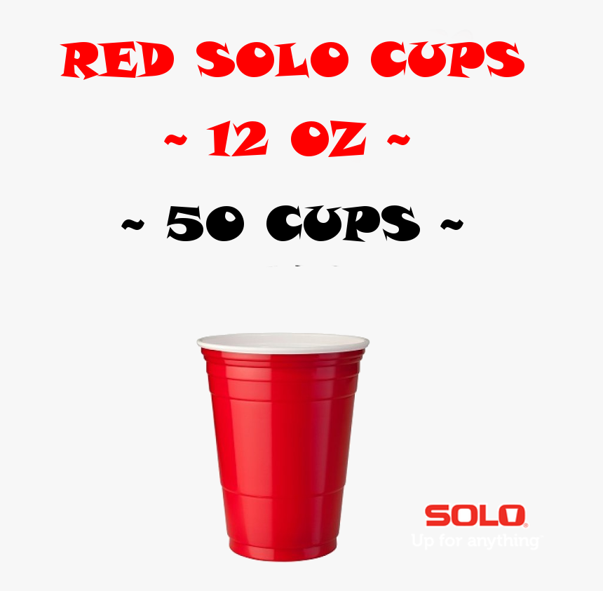 Beer Pong Cups 12oz 50 Stk, HD Png Download, Free Download