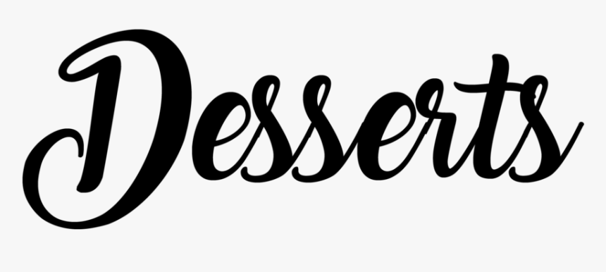 Cafe Web - Desserts - Calligraphy, HD Png Download, Free Download