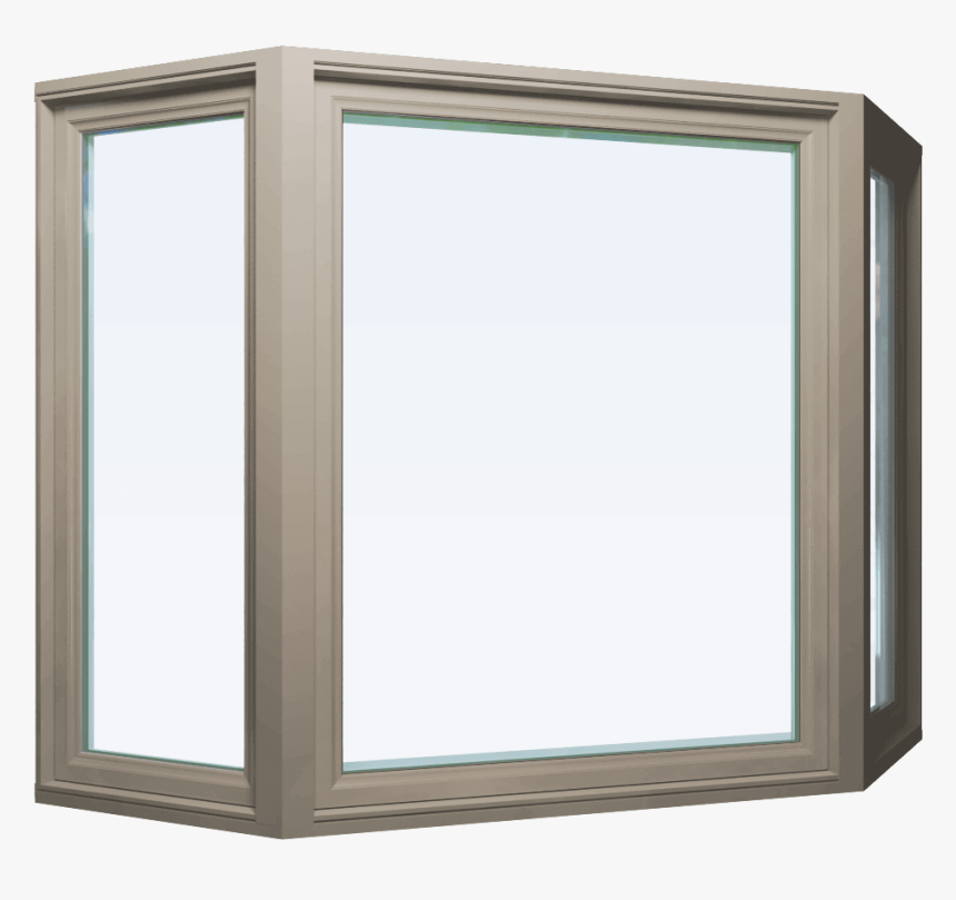 Custom Sandstone Color Vinyl Replacement Bay Window - Wood, HD Png Download, Free Download