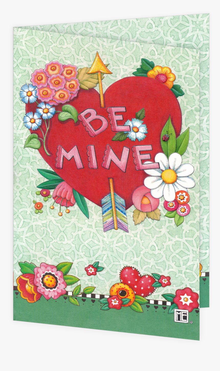 Be Mine Valentine"s Day Greeting Card - Illustration, HD Png Download, Free Download