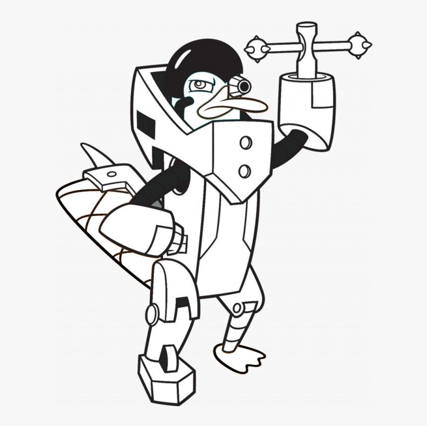 Perry The Platypus Coloring Page Coloring Pages Amp - Perry The Platypus, HD Png Download, Free Download