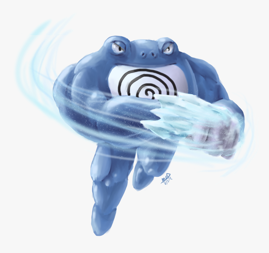 #062 Poliwrath Used Circle Throw And Ice Punch, HD Png Download, Free Download