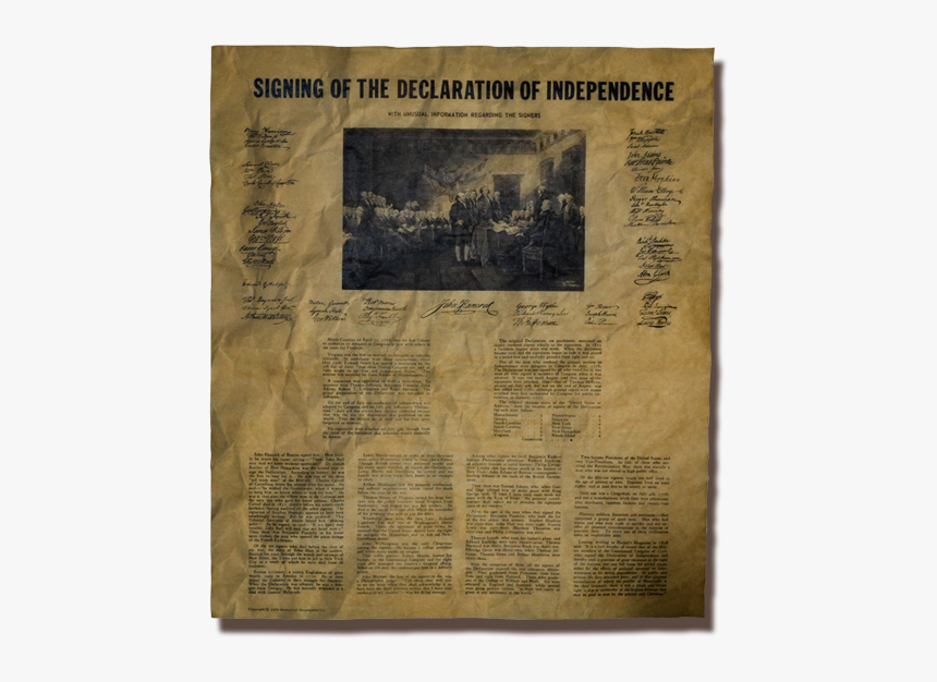 Signing Of The Declaration, HD Png Download, Free Download