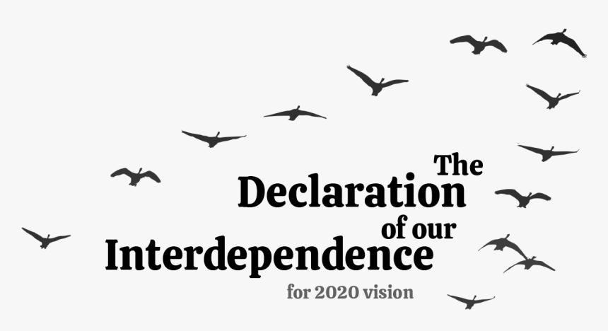 The Declaration Of Our Interdependence - Flock, HD Png Download, Free Download