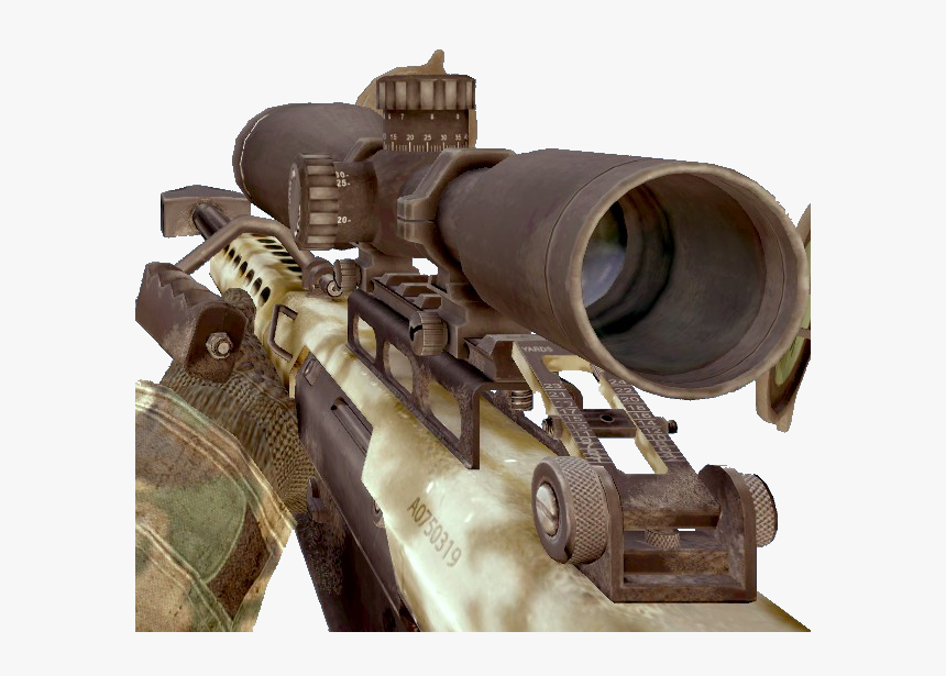 Call Of Duty Wiki - Mw2 Barrett 50 Cal, HD Png Download, Free Download
