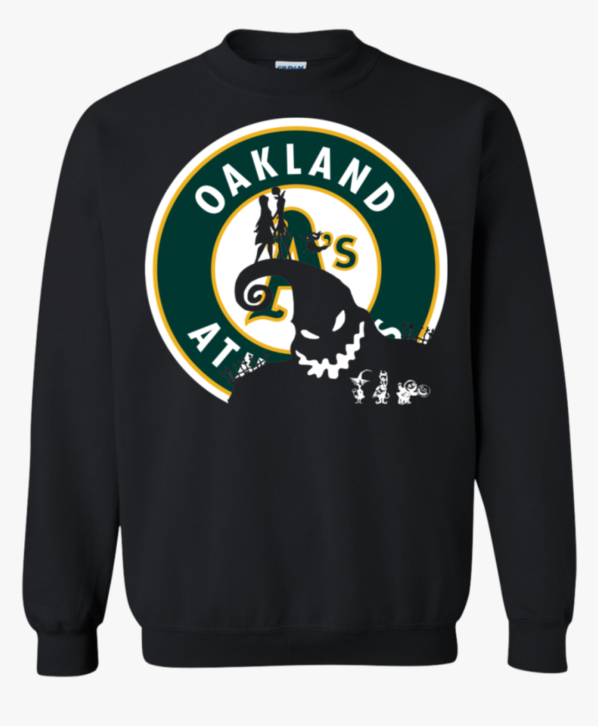 Jack Skellington And Sally Oakland Athletics Halloween - Long-sleeved T-shirt, HD Png Download, Free Download