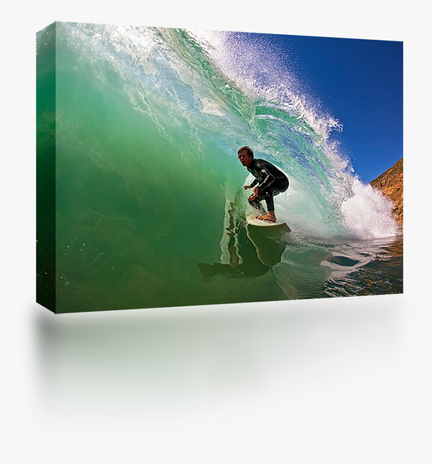 Green Wave Rider - Surfing, HD Png Download, Free Download