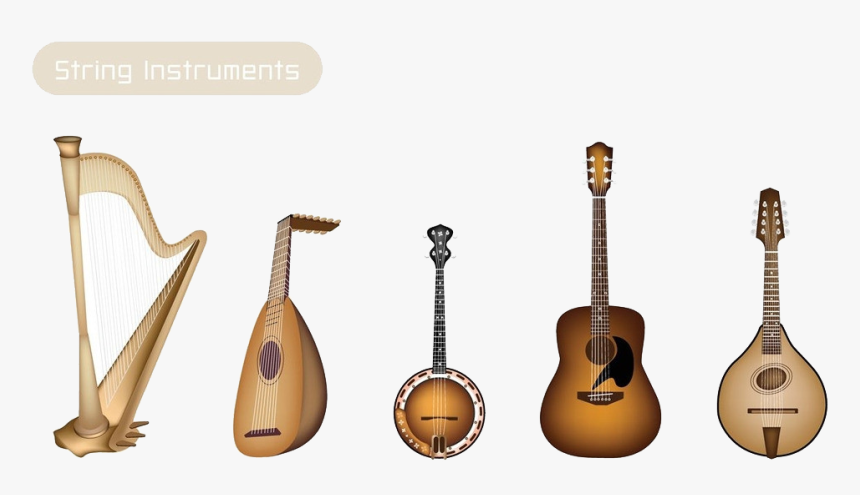 Transparent Lute Clipart - S Instruments De Musique, HD Png Download, Free Download