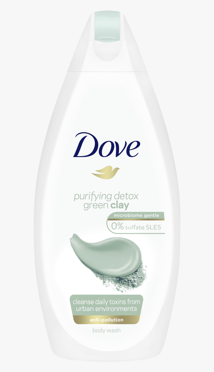 Dove Purifying Detox Green Clay Body Wash - Dove Green Clay, HD Png Download, Free Download