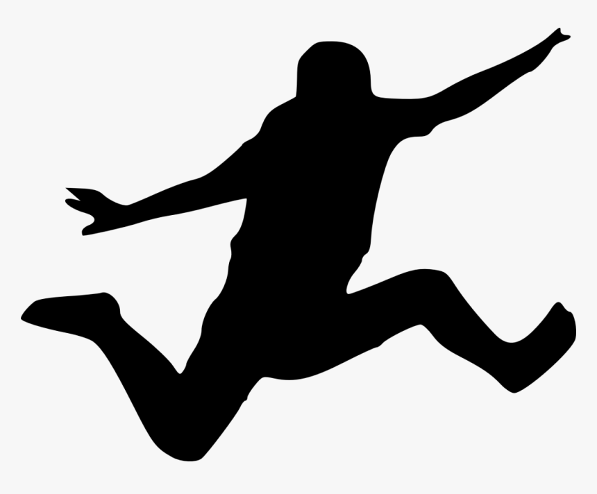 Jumping Silhouette Png, Transparent Png, Free Download